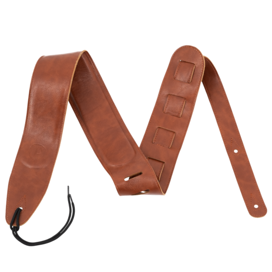 Sangle guitare cuir rembourrée Prodipe marron