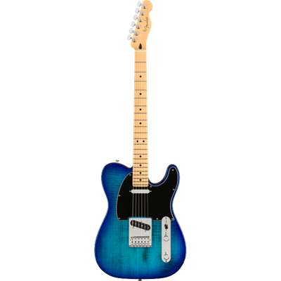 Guitare electrique Fender Deluxe player telecaster plustop blue burst