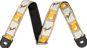 Quick Grip Locking End Strap, White/ Yellow & Brown Monogram, 2