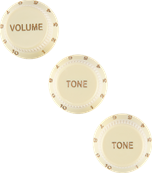 Stratocaster Soft Touch Knobs, Aged White