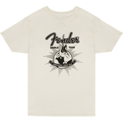 T-shirt Fender World tour vintage white M