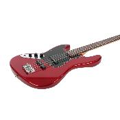 Basse électrique Prodipe JB80 finition Candy Apple Red Gaucher