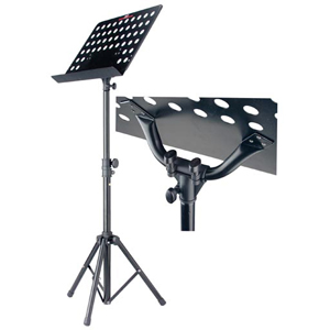 Pupitre Pliant Stagg MUSQ4 - Hauteur Réglable 52-123 Cm, Base Trépied Stable, Sac De Transport Inclus