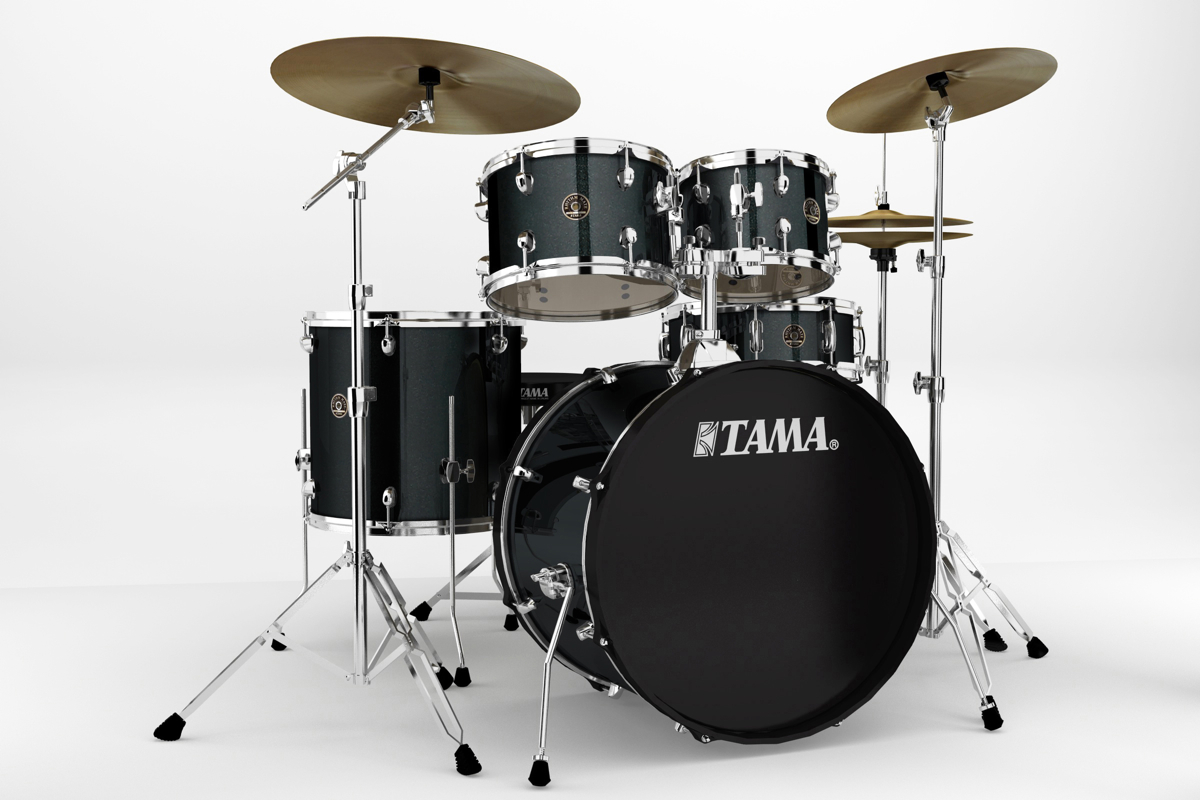 Tama RM52KH6C-CCM - kit Rhythm Mate 5 futs avec accessoires et cymbales - Charcoal Mist