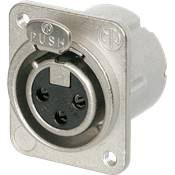 --- DISCONTINUE ---Neutrik NC3FD-LX-M3 - embase 3 pôles f dlx filetage m3