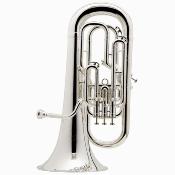 Besson PRODIGE BE165 - Euphonium 4 pistons (3+1) argenté avec étui sac à dos rigide