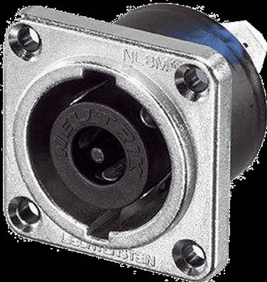--- DISCONTINUE ---Neutrik NLT8MP - embase male 8 poles étanche ip54 speakon