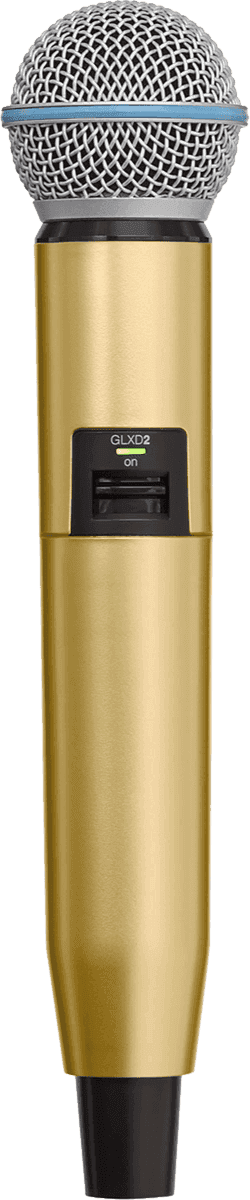 --- DISCONTINUE ---Shure WA723-GLD - corps emetteur GLXD2-SM58/beta58a or