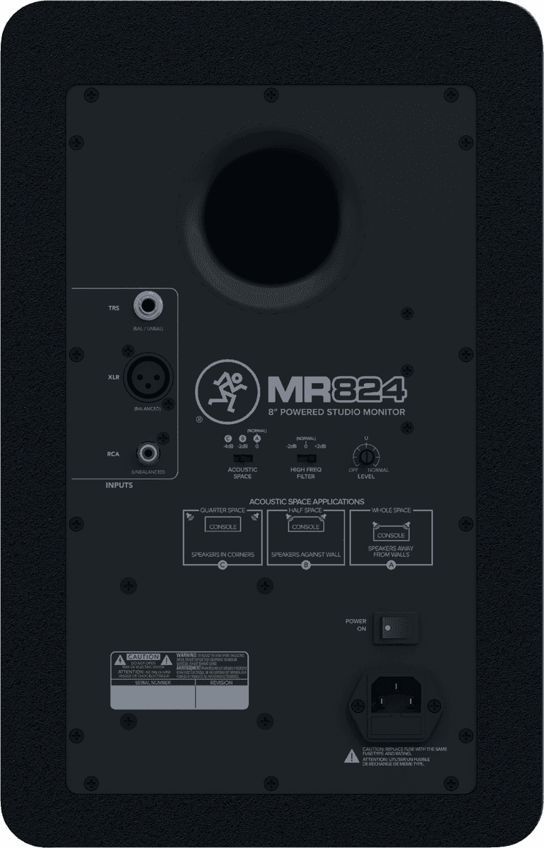 Mackie MR824 - monitor bi-amplifié 8 65w rms ( l'unité )