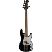 Contemporary Active Precision Bass PH V, Laurel Fingerboard, Silver Anodized Pickguard, Black