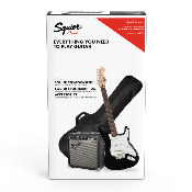 Squier Pack guitare électrique Stratocaster Black