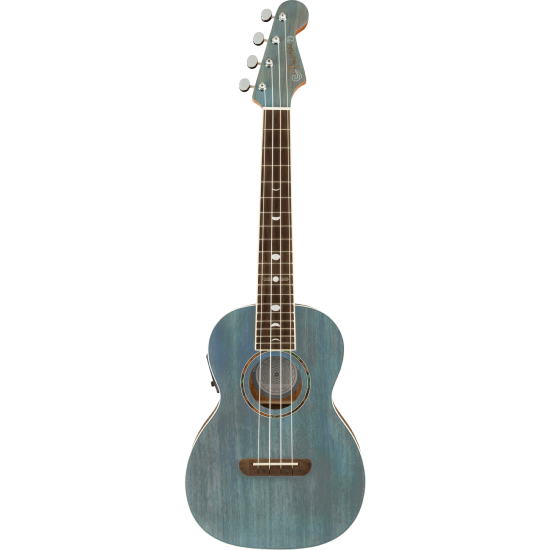 Fender Ukulele Dhani Harrison Turquoise Walnut Fingerboard