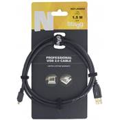 Stagg NCC1,5UAUCA - Câble Oridnateur Micro-USB A / USB B - 1,5M