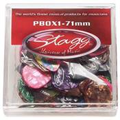 --- DISCONTINUE ---Stagg PBOX1-71 - Boite de 100 mediators celluoides 0.71 mm