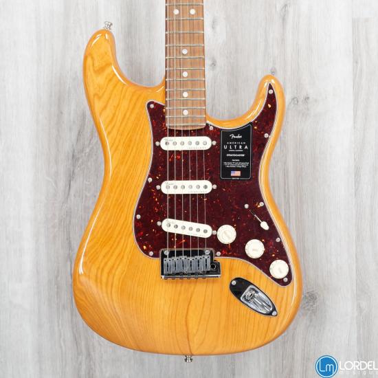 Fender American ULTRA Stratocaster rosewood Aged Natural - guitare electrique