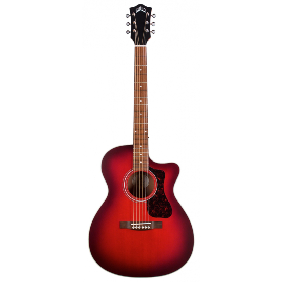 GUILD OM-240CE Oxblood Burst
