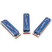 Fender Midnight Blues - Pack de 3 harmonicas avec étui