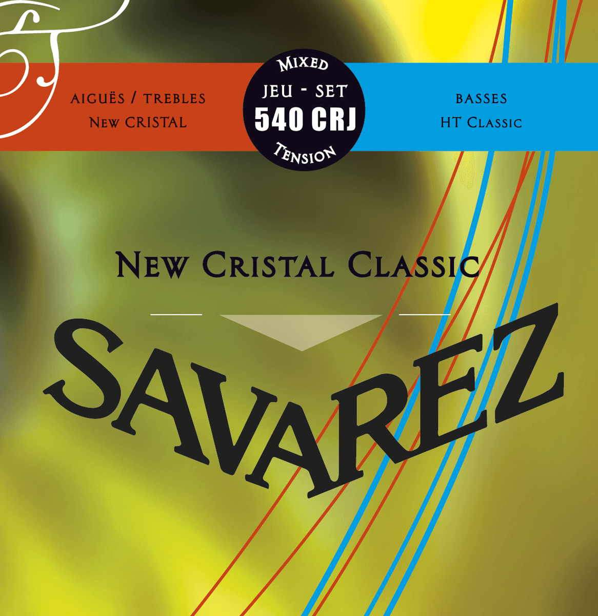 Savarez 540CRJ - cristal classic rouge bleu
