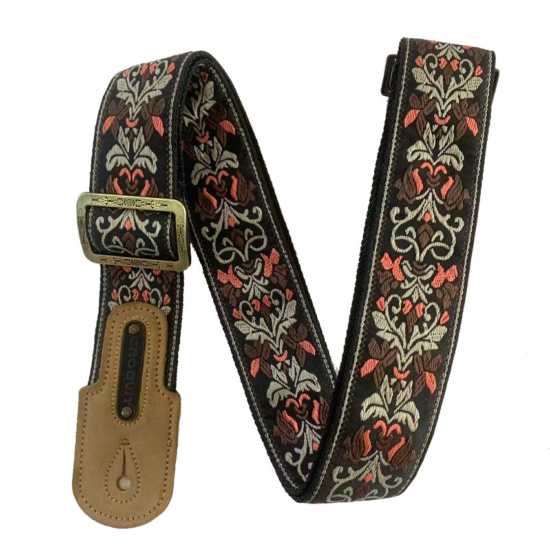 Sangle guitare Groovit Jacquard Ocre canyon