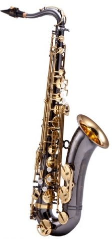 KEILWERTH SX90R - Saxophone ténor nickelé noir, clés vernies, avec étui et bec complet