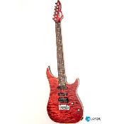 --- DISCONTINUE ---Vigier Excalibur ultra Blues HSS TREMOLO Ruby Red rosewood Chrome - guitare électrique