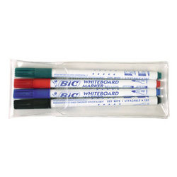 Fuzeau 3052 - Etui de 4 marqueurs pointe fine Effa'sec pour ardoise