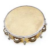 Fuzeau 3991 - Tambourin  peau naturelle avec cymbalettes  20 cm