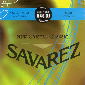 Savarez 540 CJ - Jeu de cordes classiques New Cristal Classic (bleu tirant fort)
