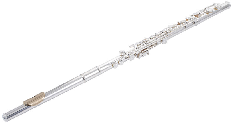 Pearl Flûte 795R-3K Elegante Vigore - Flûte avec tête et tube argent, plaque en or 3k