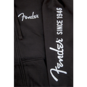 Fender Sweatshirt Zip Capuche Noir S