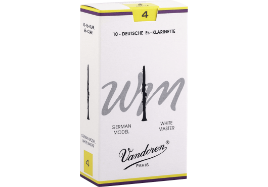 Vandoren CR174 - White Master force 4 - anches clarinette Mib Allemande - boite de 10
