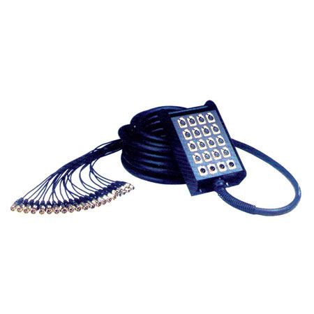 Yellow Cable H106-10 - Cable Audio Boitiers de Scene 24 XLR Mâle/4 XLR Femelle 10m