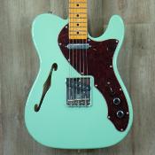 Fender American Original 60's Telecaster Thinline Surf Green Maple Neck - Guitare electrique