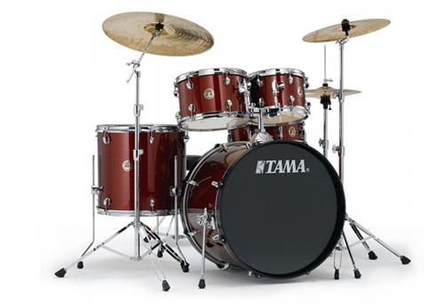 --- DISCONTINUE ---Tama RM50YH6C-RDS - kit Rythm Mate 5 fûts avec accessoires et cymbales - Red stream