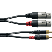 Cordial CFU1.5FC - câble audio double rean 2x xlr f./2x rca 1,5 m