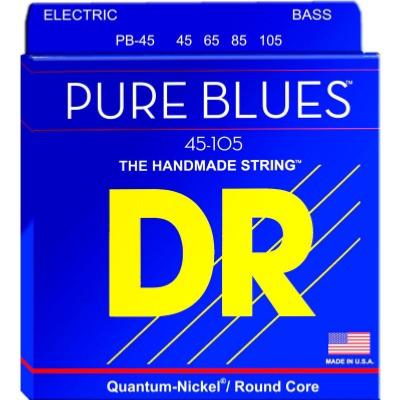 --- DISCONTINUE ---Cordes basse électrique DR Pure Blues 45-105