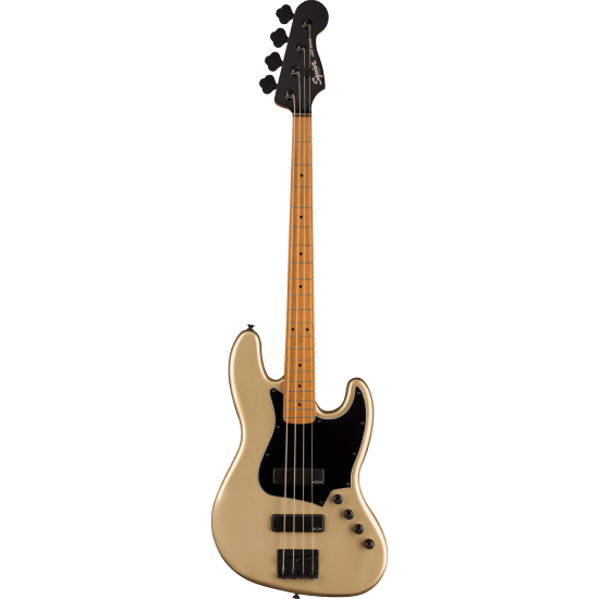 ---DISCONTINUE---Contemporary Active Jazz Bass HH, Roasted Maple Fingerboard, Black Pickguard, Shoreline Gold