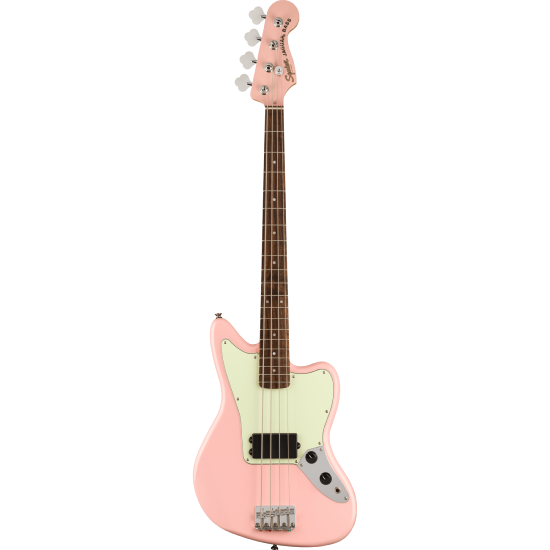 --- DISCONTINUE ---FSR Affinity Series Jaguar Bass H, Laurel Fingerboard, Mint Pickguard, Matching Headstock, Shell Pink
