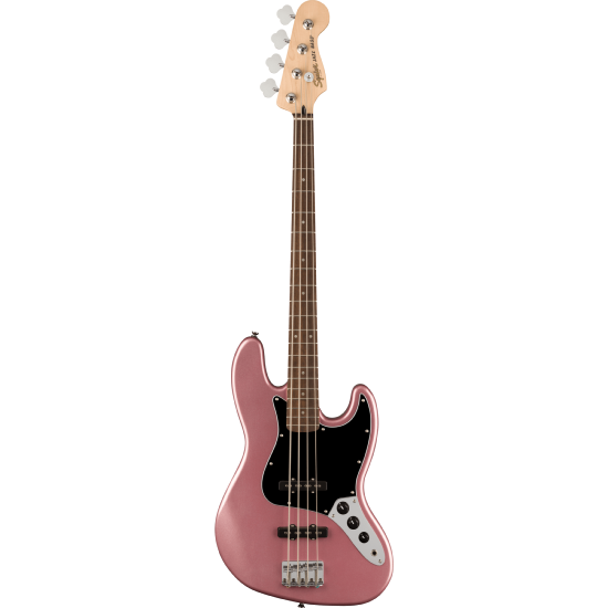 --- DISCONTINUE ---Affinity Series Jazz Bass, Laurel Fingerboard, Black Pickguard, Burgundy Mist
