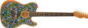 American Acoustasonic Telecaster, Ebony Fingerboard, Blue Flower