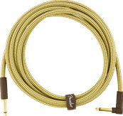 Deluxe Series Instrument Cable, Straight/Angle, 10', Tweed