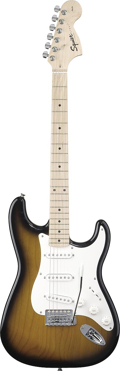 --- DISCONTINUE ---Squier Affinity Stratocaster Maple Fingerboard, 2-Color Sunburst