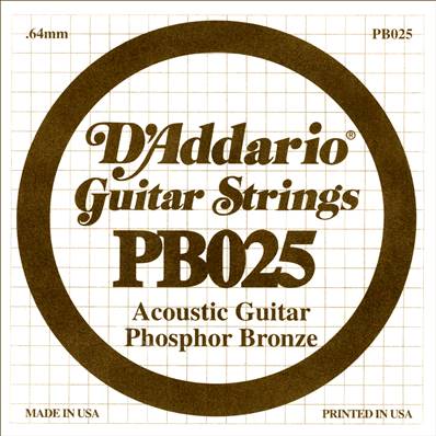 D'Addario CORDE GUITARE FOLK 25 D'ADDARIO