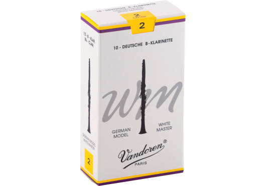 Vandoren CR162 - White Master force 2 - anches clarinette Sib Allemande - boite de 10