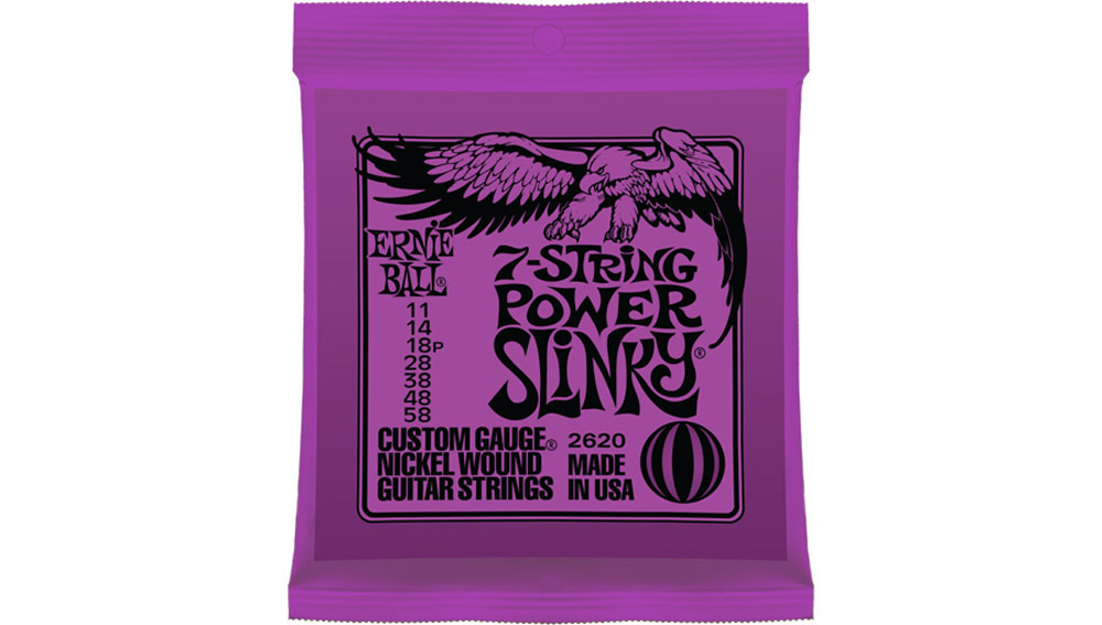 Ernie Ball EP02620 Cordes guitare électrique 7 cordes Power 11-58