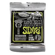 Ernie Ball EP03121 Cordes guitare électrique Titanium Coated Regular 10-46