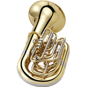 XO XO1680L - Tuba en ut verni - 4 pistons  1 palette