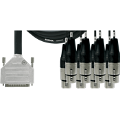 --- DISCONTINUE ---Cordial CCFD1.5DFT - câble int num. d-sub/8x xrl femelle 1,5m