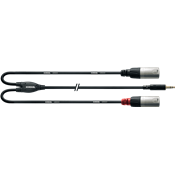 Cordial CFY1.8WMM - câble bretelle rean 3,5mm st./2x xlr m.1,8m