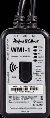 --- DISCONTINUE ---Hughes & Kettner WMI-1 - Interface Midi sans fil pour gm36h